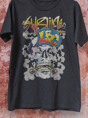 Retro Ska Punk Skull Graphic Tee - Vintage 90s Beach Rock Style Cotton T-shirt